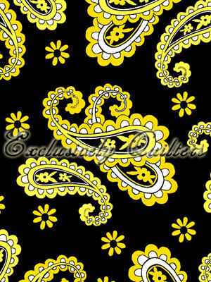 Mellow Yellow - Paisley - black-yellow
