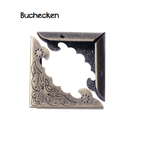 Buchecken - Metallecken - altmessing