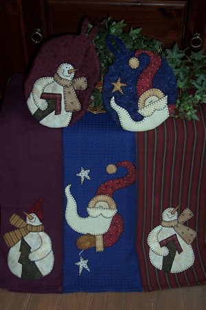 Christmas Time Tea Towel & Potholder