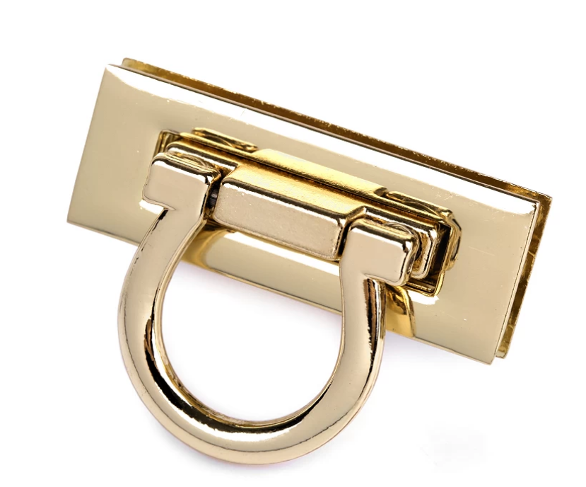 Drehverschluss - Taschenverschluss - gold - 45mm