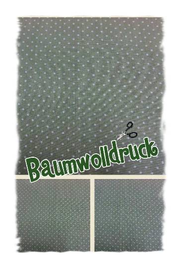 Tiny Dots - lindgrün- Baumwollprint
