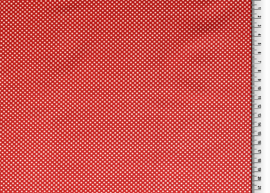 Dots regularly - red-white 2mm