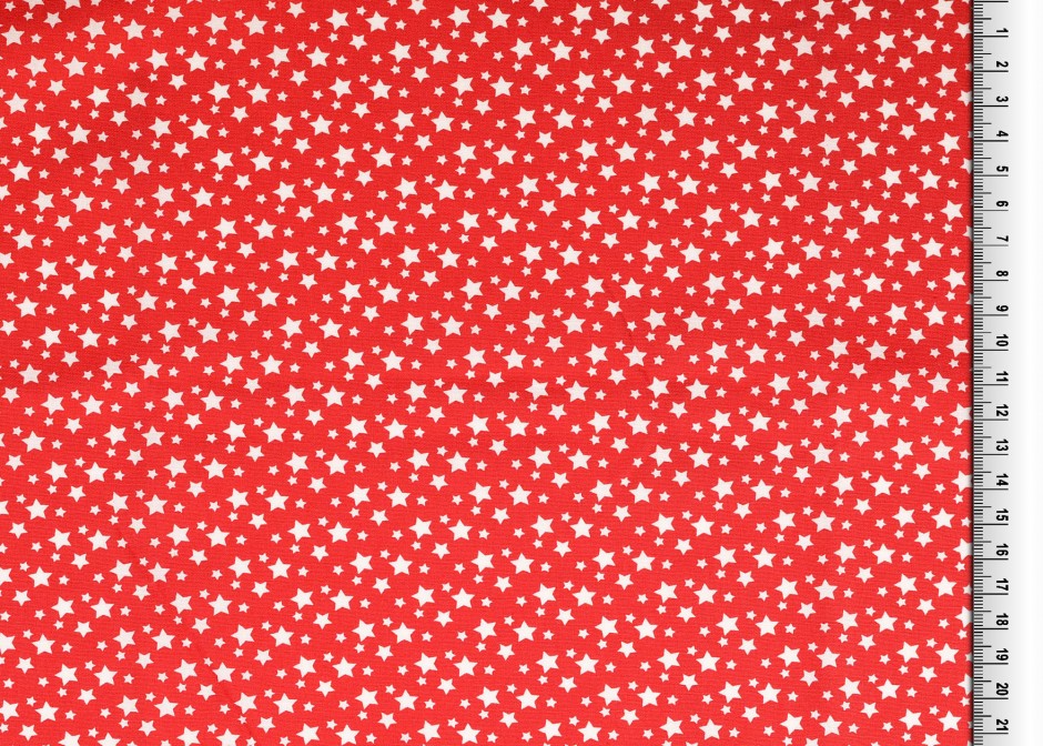 Stars small and bigger - red