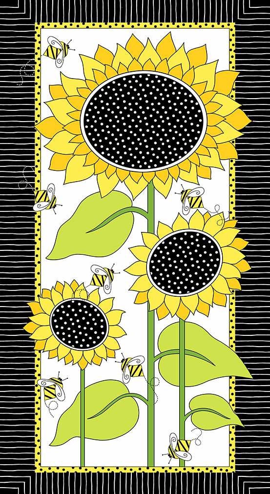 Sunflowers and Honey by Kim Schaefer - Panel