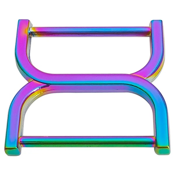 Doppel D-ring - rainbow