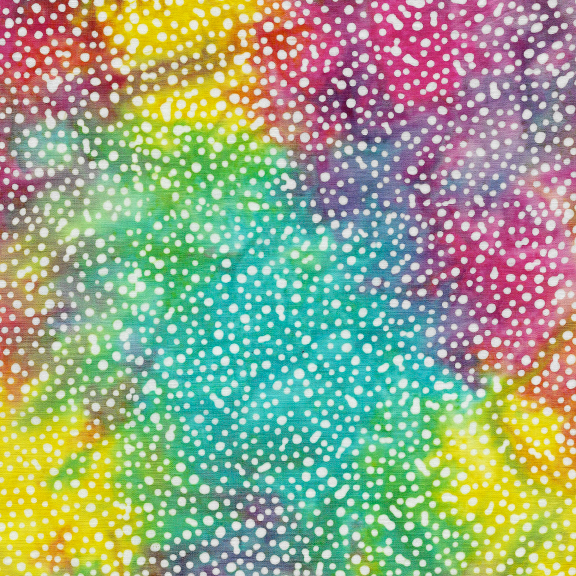 Island Batik - Freckle Dots - rainbow