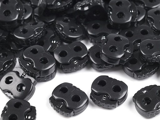 Kordelstopper - schwarz - für 3mm