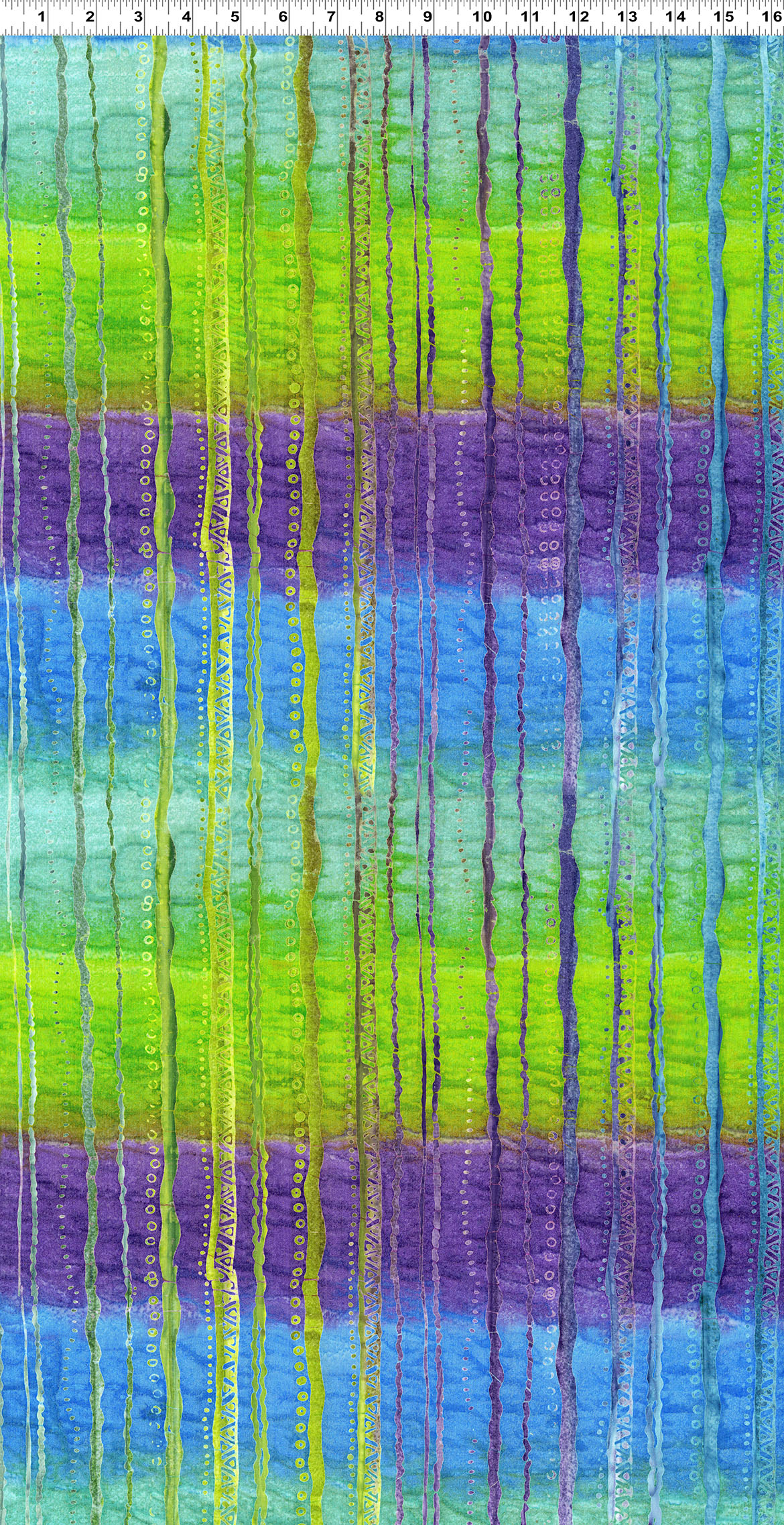 Flying Colors Batiks - Plaid Ombre - multi color