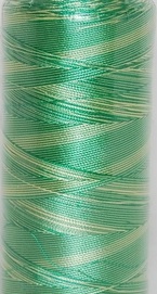 Multicolor Stickgarn - grüner Farbverlauf  - 3000 Yards