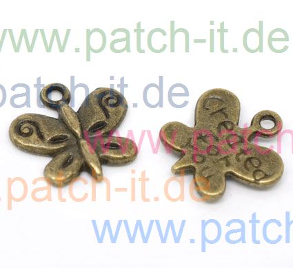 Charms "Created for You - Butterfly" altmessing