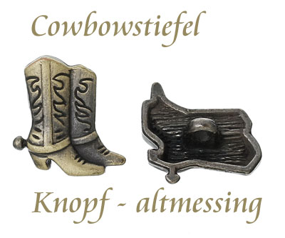 Cowboystiefel Metallknopf