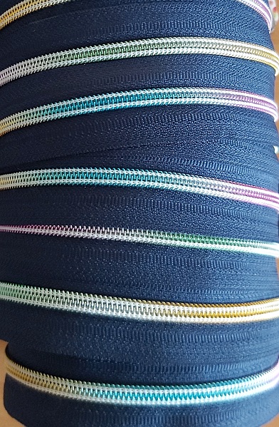 multicolor Reissverschluss 5mm - dunkelblau