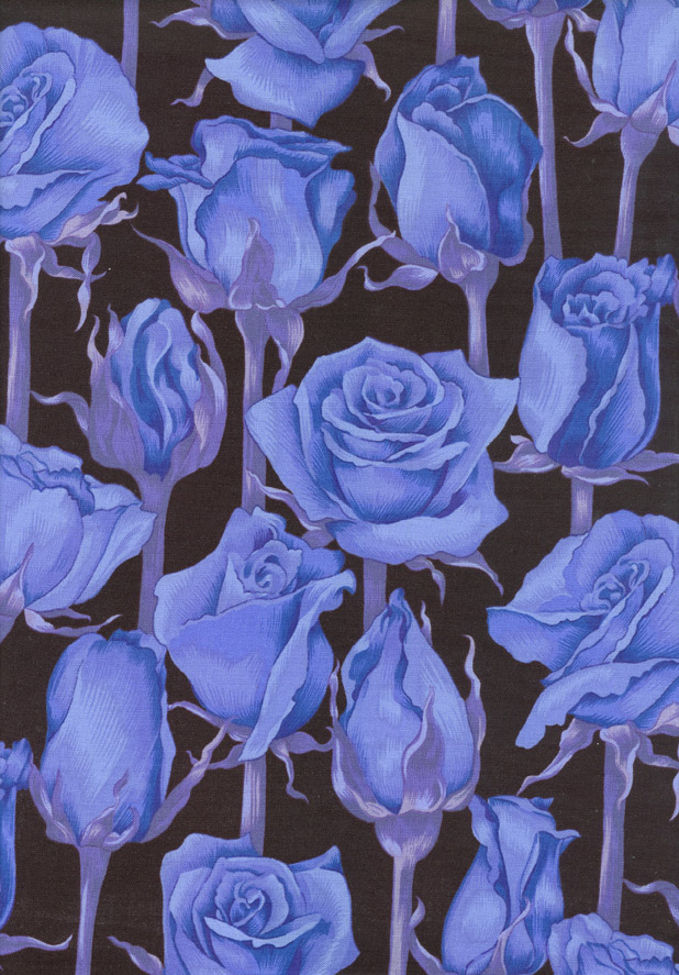 Twilight Garden - Rose Steams - blue