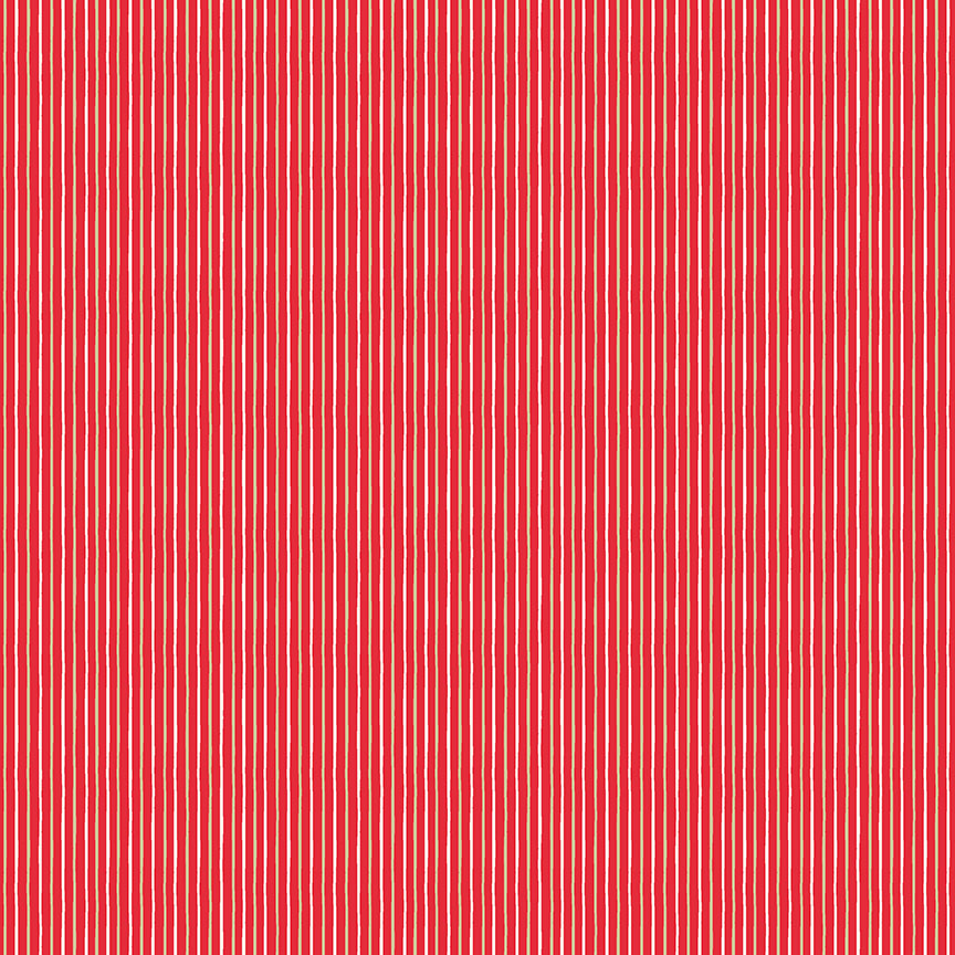 Christmas Scandi 22 - Stripe - red
