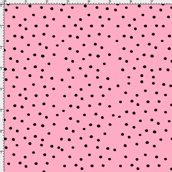 Dinky Dots - pink black