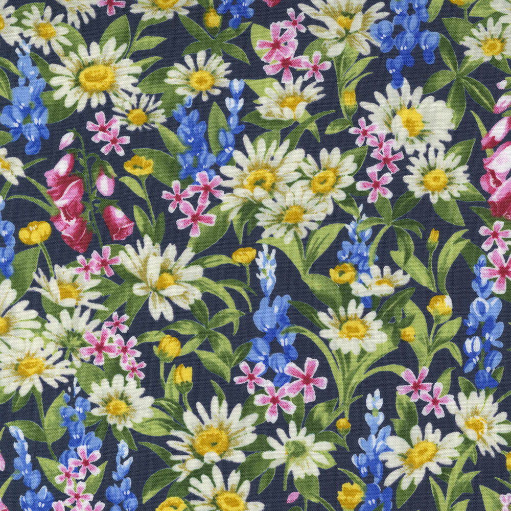Wildflowers - Floral - indigo