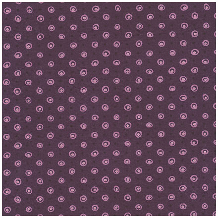 Quilters Basic Dusty - Circles and Points - purple