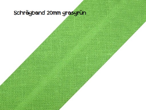 Schrägband 20mm - grassgrün