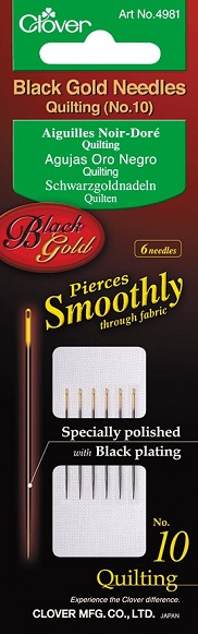 Black Gold Needles - No. 10 Quilting