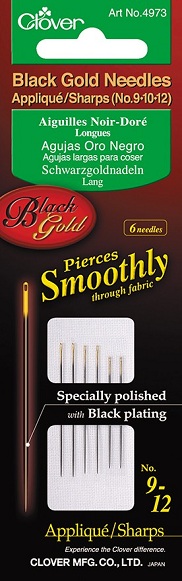 Black Gold Needles - No. 9-12 Applique
