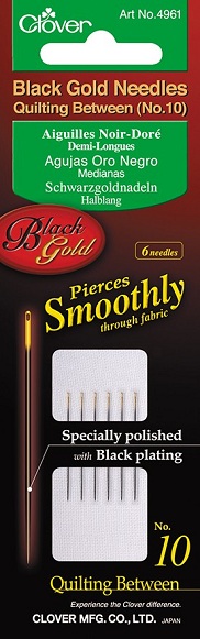 Black Gold Needles - No. 10 Quilting Between