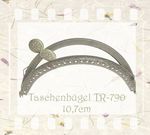 Taschenbügel altmessing - 10,7cm - TR-790