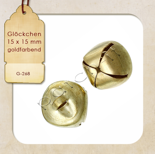 Bimmel - Glocke  15mm - goldfarbend