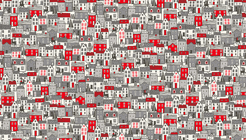 Scandi - Houses - red