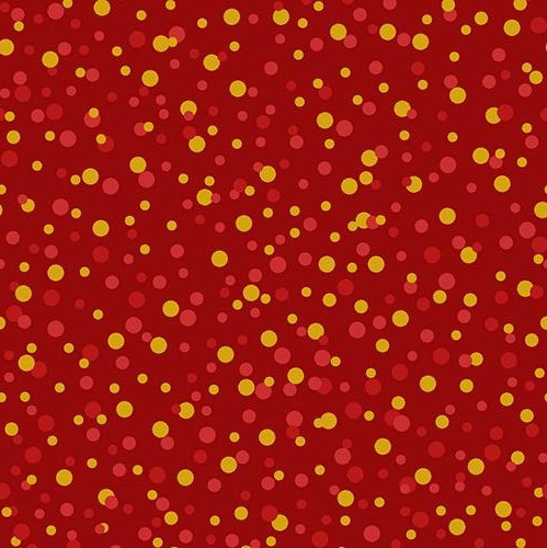 Seasons Greetings - Dots - red