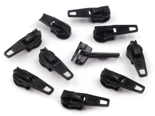 Zipper - 3mm - schwarz 20mm