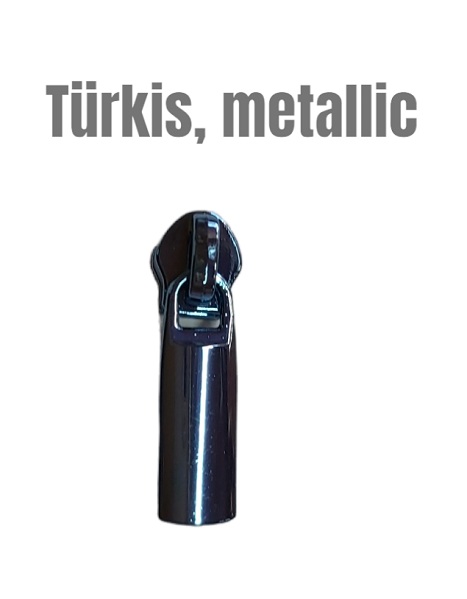 Schieber - 6mm - metallic türkis