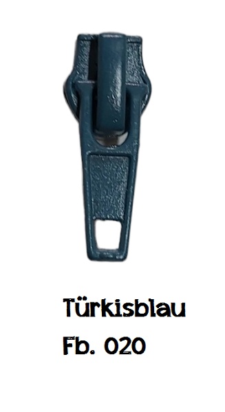 Zipper - 6mm - türkisblau