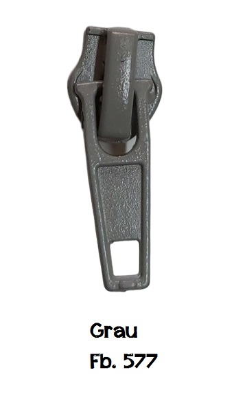 Zipper - 6mm - grau