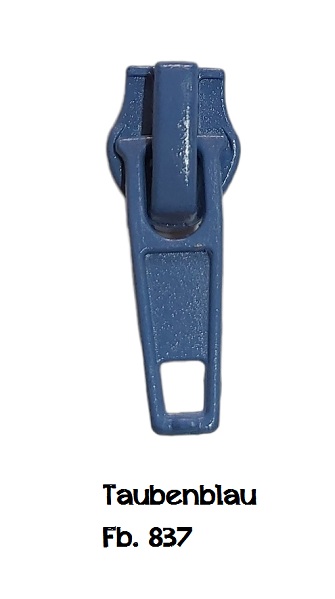 Zipper - 6mm - taubenblau