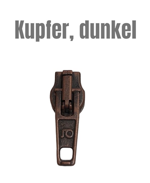 Zipper - 6mm - altkupfer