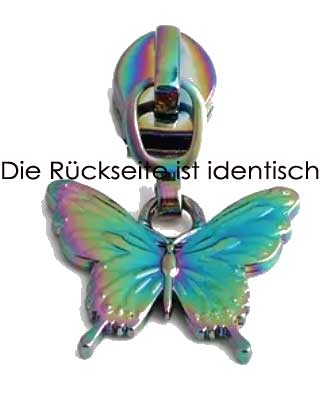 Schmetterling Zipper - 6mm - rainbow